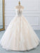 Lace-Up Ball Gown Wedding Dresses - Champagne / Floor Length - wedding dresses