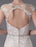 Lace Wedding Dress Champagne Jewel Sleeveless Backless Mermaid Beach Wedding Gown With Train