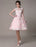Lace Wedding Dress Cut Out Knee Length A-Line Bridal Dress With Satin Bow misshow