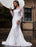 Lace Wedding Dress Ivory White Jewel Neck Long Sleeves With Train Tulle Bridal Gowns Maxi Wedding Dress