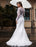 Lace Wedding Dress Ivory White Jewel Neck Long Sleeves With Train Tulle Bridal Gowns Maxi Wedding Dress