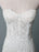 Lace Wedding Dress Mermaid Sweetheart Strapless Sleeveless Floor Length With Train Bridal Dresses