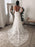 Lace Wedding Dress With Train Ivory A-Line Sleeveless V-Neck Backless Bridal Gowns