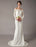 Lace Wedding Dresses Off The Shoulder Long Sleeve Beaded Sash Bridal Gowns With Train