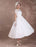 Lace Wedding Dresses Short Sleeve 1950's Vintage Bridal Dress Sweetheart Illusion Ivory A Line Tea Length Wedding Reception Dress misshow