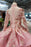 Latest Affordable Chic Pink New Prom Dresses Long Sleeves Ball Gown With Applique&Beads Quinceanera Dress - Prom Dresses