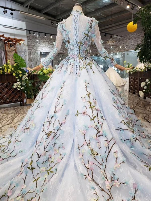 Light Blue Gown Wedding with Cheap Ball Gowns Online Bridelily