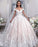 Light Pink Off the Shoulder Ball Gown Tulle with Appliques Wedding Dress - Wedding Dresses