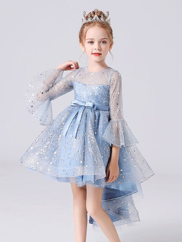 White Baby Girls Dress 2-12year old Kids Dress for Party Wedding flower  girl Dress Sequins Children’s Pageant Gown Girls Dress