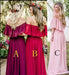 Long Off-the-shoulder Chiffon Dress Charming Bridesmaid Dresses - Prom Dresses
