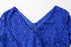 Long Sleeve V-Neck Party Lace Dress - lace dresses