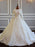 Long Sleeves Ball Gown Wedding Dresses With Lace Flowers - Ivory / Floor length - wedding dresses