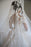 Long Sleeves Floral Lace Bridal Gown V-Neck Wedding Dress - 婚纱