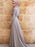 Long Sleeves Scoop Sweep/Brush Train Crystal Tulle Muslim Dresses - Prom Dresses