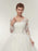 Long Sleeves V-Neck Ball Gown Lace Wedding Dresses - wedding dresses