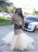 Long Sleeves With Applique Court Train Tulle Plus Size Dresses - Prom Dresses