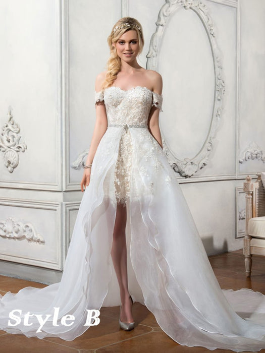 Lovely Wedding Dress With Detachable Skirt Kleinfeld - Bridelily Lovely Wedding Dress With Detachable Skirt Kleinfeld - Bridelily