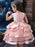 Flower Girl Dresses Jewel Neck Tulle Sleeveless Knee Length Princess Silhouette Flowers Formal Kids Pageant Dresses