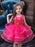 Flower Girl Dresses Jewel Neck Tulle Sleeveless Knee Length Princess Silhouette Beaded Kids Party Dresses