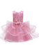 Flower Girl Dresses Jewel Neck Tulle Sleeveless Knee Length Princess Silhouette Beaded Kids Party Dresses