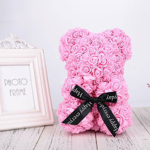 Lovely Rose Bear Bowknot Wedding Anniversary Gifts - wedding anniversary gifts