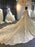 Luxury Beading Off-the-Shoulder With Train Ball Gown Wedding Dresses - Ivory / Long train - wedding dresses