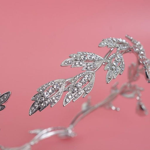 Luxury Crystal Handmade Rhinestone Tiaras | Bridelily - Silver - tiaras