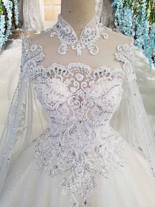 gothic wedding dresses ball gown off white lace applique 2021 luxury p –  inspirationalbridal
