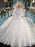 Luxury High Neck Lace Ball Gown Wedding Dresses - Ivory / Floor Length - wedding dresses