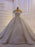 Luxury off-the-Shoulder Lace-Up Ball Gown Wedding Dresses with Train - Ivory / Long train - wedding dresses