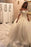 Luxury Off the Shoulder Long Sleeve Ball Gown Chapel Train Appliques Wedding Dress - Wedding Dresses