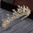 Luxury Pearl Queen Crown Womens Tiaras | Bridelily - Gold Crown - tiaras