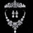 Luxury Sparkling Crystal Bridal Jewelry Sets | Bridelily - 3Pcs Set - jewelry sets