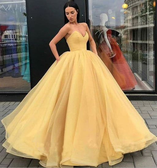 Marvelous Ball Gown Sweetheart Prom Dress Princess Floor Length Tulle Quinceanera Dresses - Prom Dresses