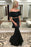 Marvelous Elegant Glorious Black Two Piece Off Shoulder Formal Long Mermaid Prom Dresses - Prom Dresses