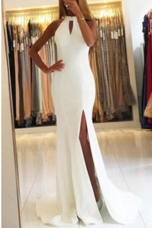 Marvelous Exquisite Fascinating Unique Open Back Sleeveless Prom with Train Mermaid Formal Evening Dress - Prom Dresses