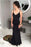 Marvelous Fabulous Amazing Black Mermaid Prom Spaghetti Strap Sleeveless Evening Dress with Lace Flowers - Prom Dresses