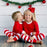 Matching Family Pajamas Sets Christmas Sleepwear Merry Christmas Reindeer - 2-3Y / Child-Red - robes