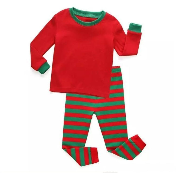 Matching Family Pajamas Sets Christmas Sleepwear Merry Christmas Reindeer - robes