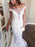 Mermaid Lace Appliques Sheer Mermaid Wedding Dress - Wedding Dresses