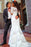 Mermaid Off-the-Shoulder Half Sleeves Lace Vintage Trumpet Wedding Dress - Wedding Dresses