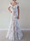 Mermaid Off-the-shoulder Trumpet Tulle Appliques Lace Beach Wedding Dress - Wedding Dresses