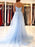Mermaid Open Back Light Blue Lace Long Prom Wedding Dresses, Mermaid Blue Formal Dresses, Blue Lace Evening Dresses EP2064