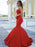 Mermaid Satin Sweetheart Sleeveless Floor-Length With Ruffles Dresses - Prom Dresses