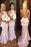 Mermaid Sleeveless Brush Train Bridesmaid Dress - Bridesmaid Dresses