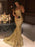 Mermaid Sleeveless Strapless Sweep/Brush Train Sequins Dresses - Prom Dresses