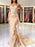 Mermaid Sleeveless Straps Sweep/Brush Train Lace Tulle Dresses - Prom Dresses
