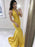 Mermaid Sleeveless Sweep/Brush Train With Ruffles Satin Dresses - Prom Dresses