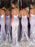Mermaid Spaghetti Straps Lavender Elastic Satin Bridesmaid Dress - Bridesmaid Dresses