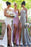 Mermaid Spaghetti Straps Sleeveless Side Slit Bridesmaid Dress - Bridesmaid Dresses